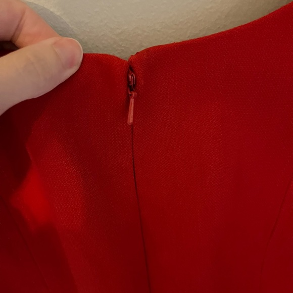 Etcetera red sleeveless fitted dress size 0 - Picture 7 of 8